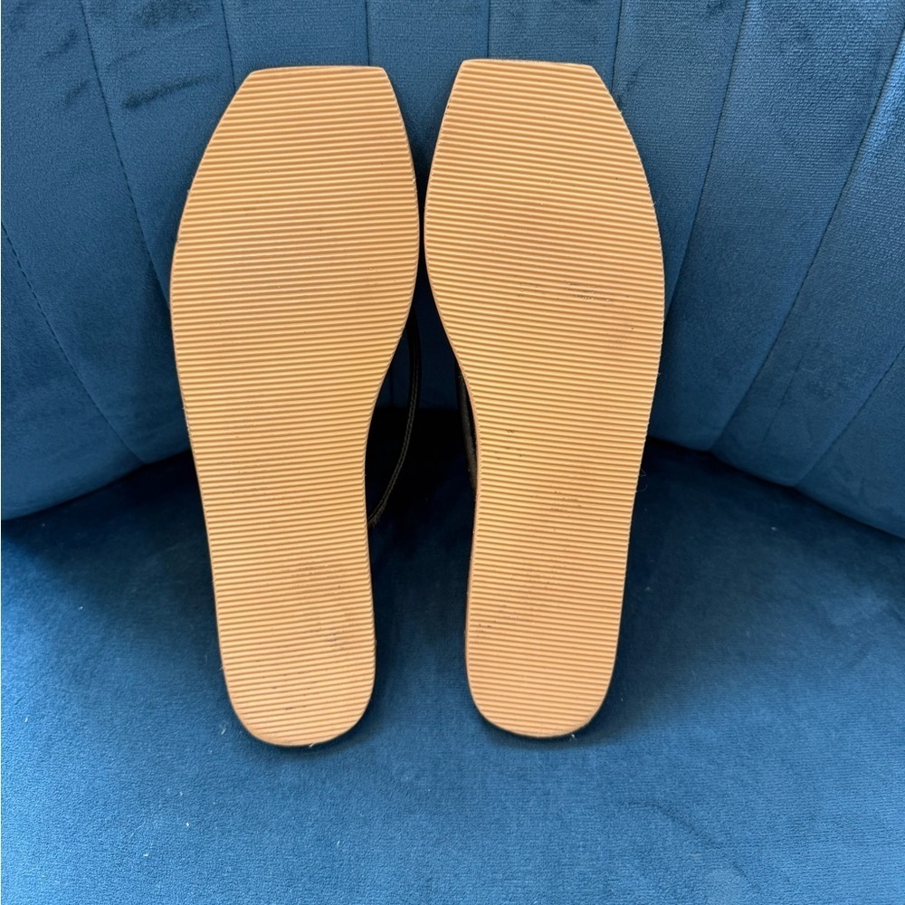 St. Agni Black Leather Minimalist Sandals | Size 39 — image 3 of 4